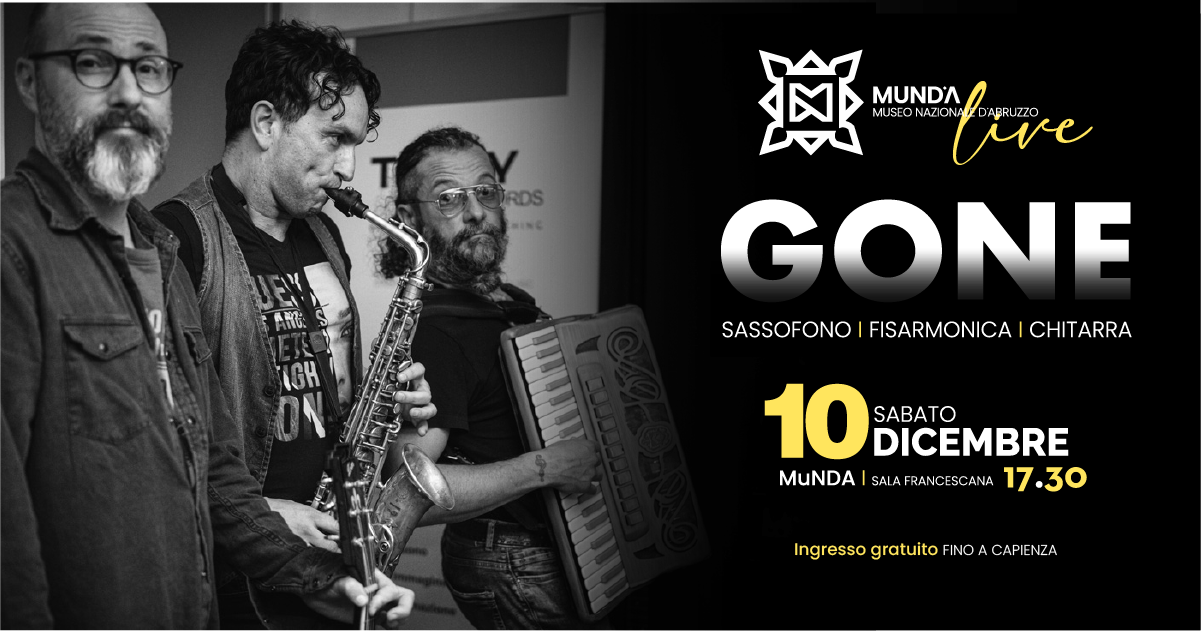 MuNDA live - concerto di presentazione album Gone del Trio Gianluca Lusi, Luigi Masciari e Simone Zanchini